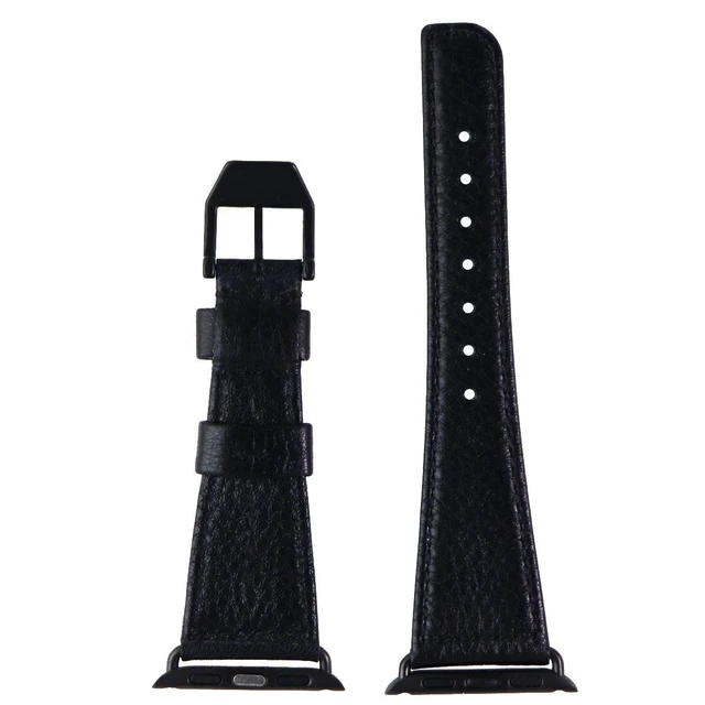 Alt view image 13 of 15 - Case-Mate Black Signature Leather 38mm or 40mm Apple Watch Band