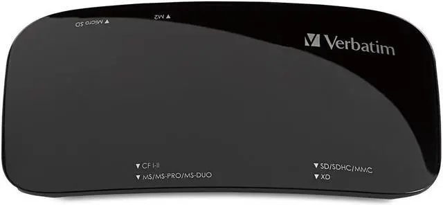 Alt view image 20 of 20 - Verbatim Universal Card Reader, USB 2.0 - Black - USB 2.0 - Black