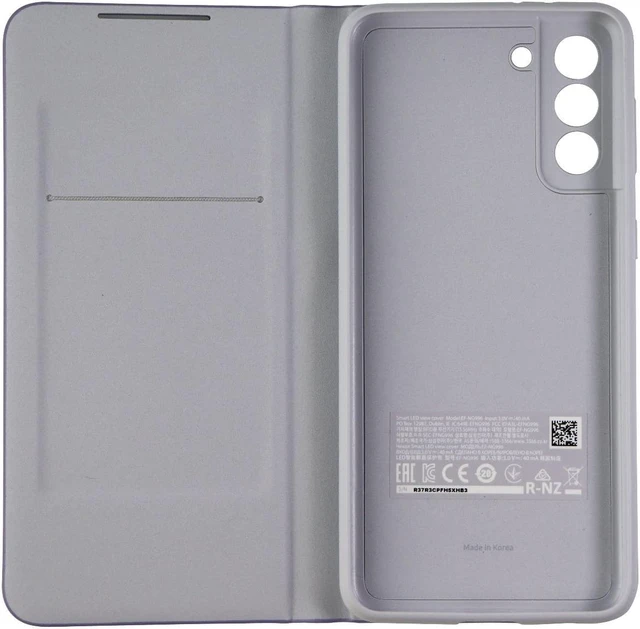 Alt view image 3 of 9 - Samsung LED Wallet Cover for Galaxy S21+ 5G Smartphones - Violet