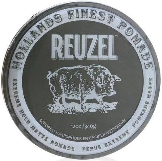 Alt view image 3 of 11 - ZZRST Reuzel Holands Finest Extreme Hold Matte Pomade Gray Tin 12 Ounce
