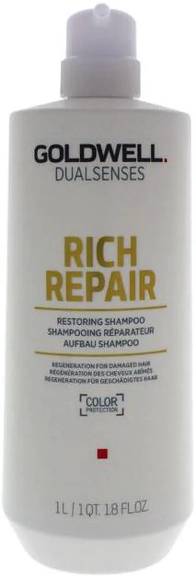 Alt view image 4 of 4 - Goldwell Dualsenses Rich Repair Restoring Shampoo  33.8 Ounce 1000 Milliliters
