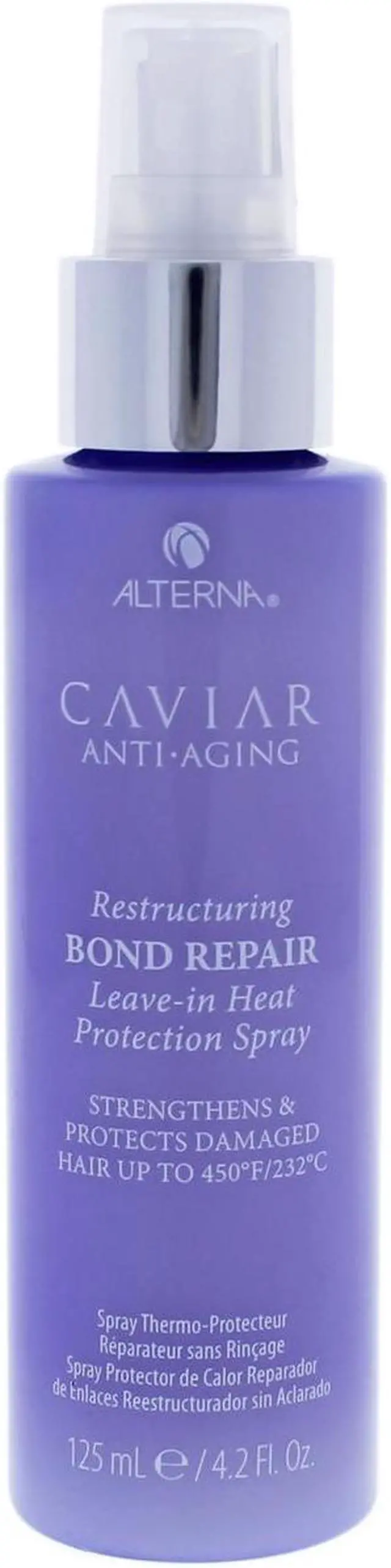 Alt view image 2 of 3 - Alterna Caviar Anti-Aging Leave-In Heat Protection Spray Restructuring Bond Repair4.2 Ounce 125 Gram
