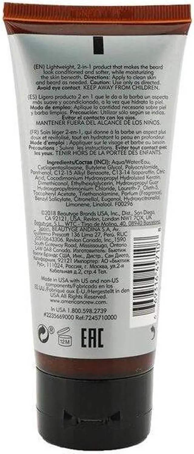 Alt view image 4 of 6 - American Crew 2-In-1 Skin Moisturizer & Beard Conditioner 3.3oz