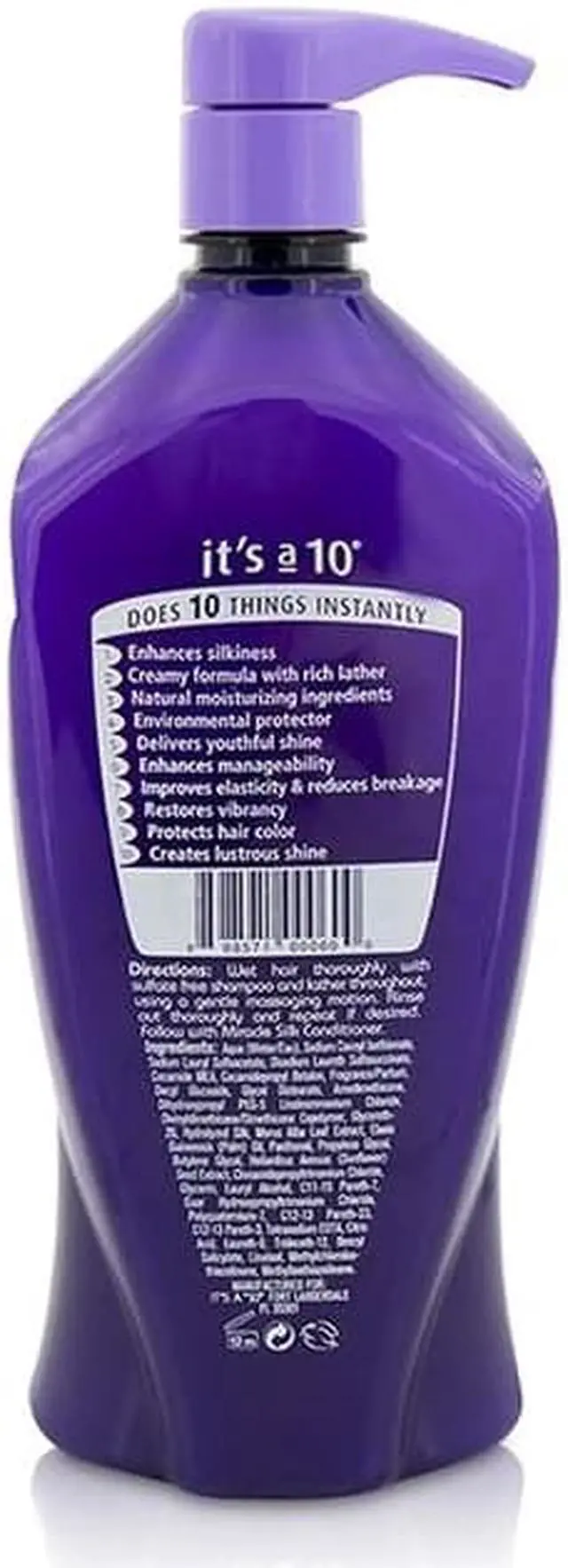 Alt view image 3 of 3 - Its A 10 - Silk Express Miracle Silk Shampoo(1000ml/33.8oz)