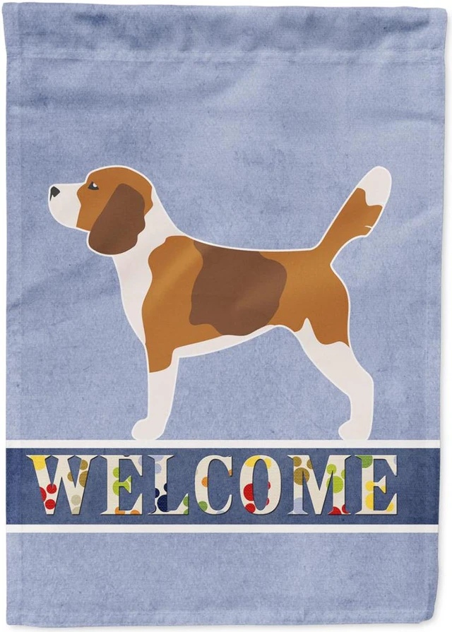 Alt view image 2 of 5 - Carolines Treasures BB5514GF Beagle Welcome Flag Garden Size, Small, Multicolor