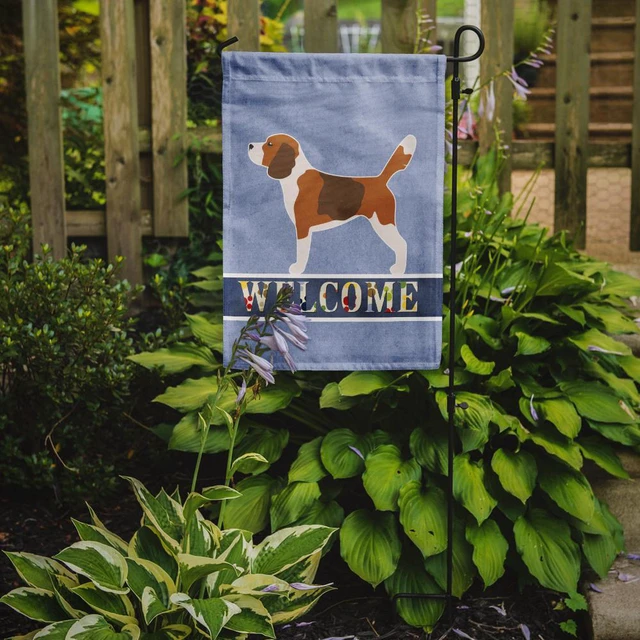 Alt view image 3 of 5 - Carolines Treasures BB5514GF Beagle Welcome Flag Garden Size, Small, Multicolor