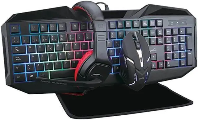 Alt view image 14 of 20 - Supersonic SC-440GK LED Gaming Mechanical Keyboard with Mouse and Headset