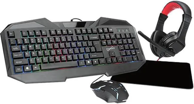 Alt view image 16 of 20 - Supersonic SC-440GK LED Gaming Mechanical Keyboard with Mouse and Headset