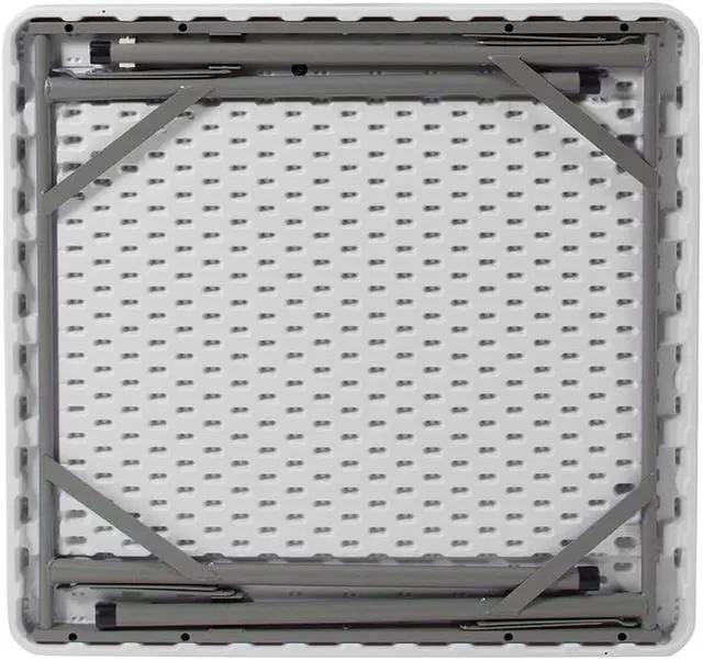 Alt view image 5 of 15 - 34.5" Square 4-Player Folding Card Game Table with Green Playing Surface and Cup Holders