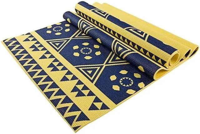 Alt view image 2 of 5 - Maji Sports Printed PVC Yoga Mat, Yellow