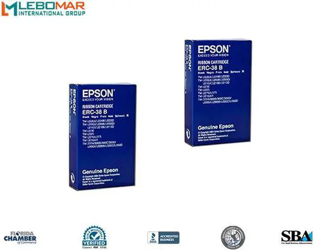 Alt view image 2 of 5 - Epson ERC-38B Ribbon - Black