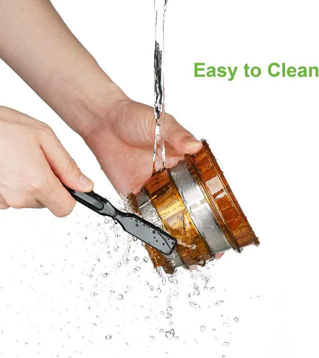 Alt view image 4 of 7 - Ventray Slow Press Masticating Juicer,Easy to Clean,BPA Free,Vegetable,Fruits Juice,Compact,Black