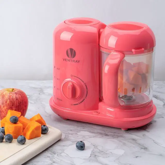 Alt view image 2 of 6 - Ventray Baby Food Maker, All-In-one Baby Food Processor, Pink