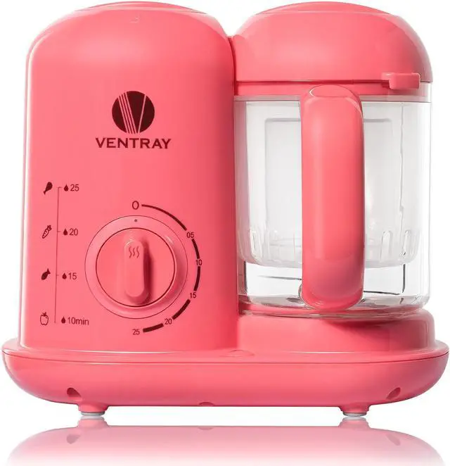 Main image of Ventray Baby Food Maker, All-In-one Baby Food Processor, Pink