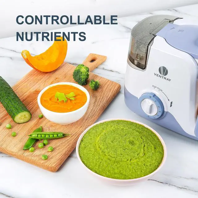 Alt view image 4 of 6 - VENTRAY Baby Food Maker for Twins & Triplets, All-in-one Large Capacity Baby Food Processor, Multi-Function BPA-Free Steamer & Blender, Cook at Home - Purple