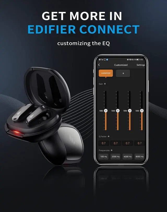 Alt view image 6 of 9 - Edifier NeoBuds Pro Hi-Res Earbuds - Hybrid Active Noise Cancelling - with LDAC