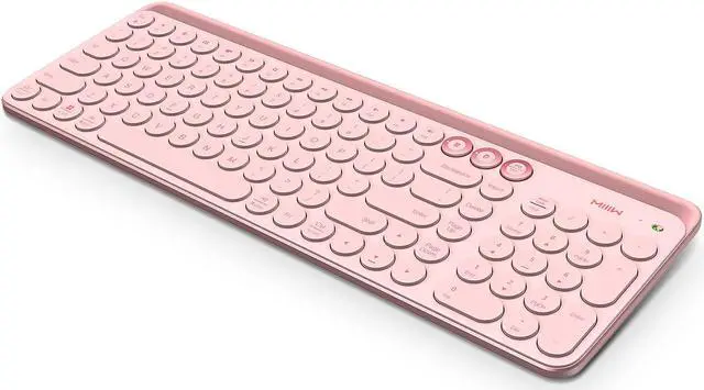 Main image of MIIIW XIAOMI K02 Dual-Mode Wireless Bluetooth Keyboard, Sakura Pink