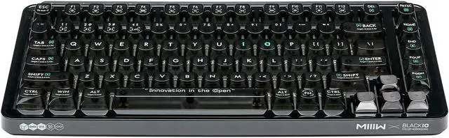 Main image of MIIIW XIAOMI BLACK IO 83 Keys Custom Mechanical Gaming Keyboard, Space Silver