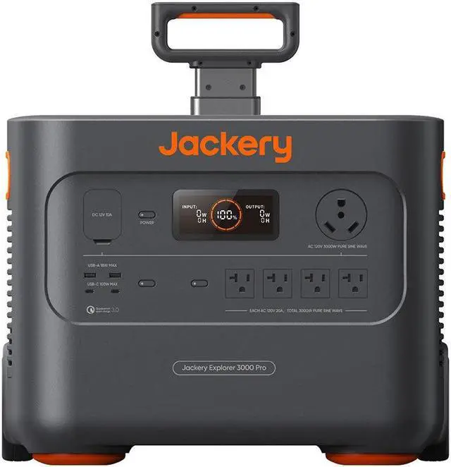 Main image of Jackery Inc. Portable Power Station Explorer 3000 Pro, Solar Generator with 3024Wh, 2x100W PD Ports, 2.4H to Full Charge, Compatible with SolarSagas, for Outdoor RV, Camping, Emergencies