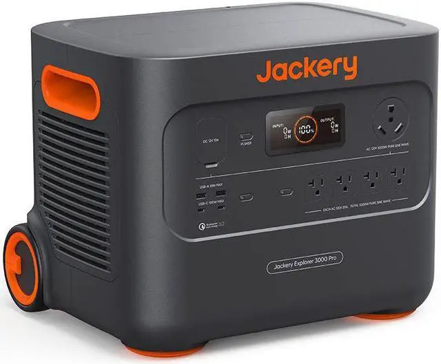 Alt view image 4 of 4 - Jackery Inc. Portable Power Station Explorer 3000 Pro, Solar Generator with 3024Wh, 2x100W PD Ports, 2.4H to Full Charge, Compatible with SolarSagas, for Outdoor RV, Camping, Emergencies