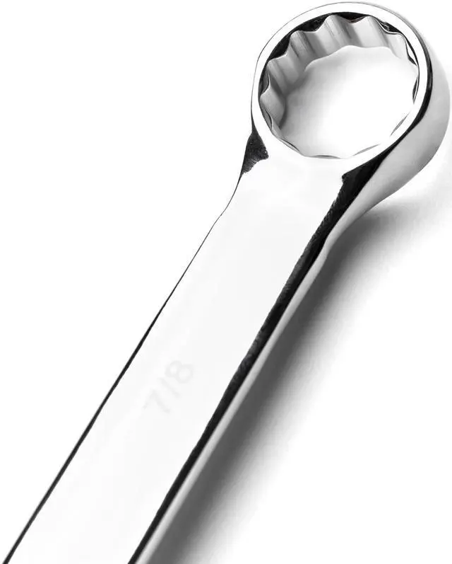 Alt view image 4 of 7 - MAXPOWER 8-piece SAE Combination Wrench Set - Pro Grade Drop Forged Chrome Vanadium Spanners with Rollup Pouch