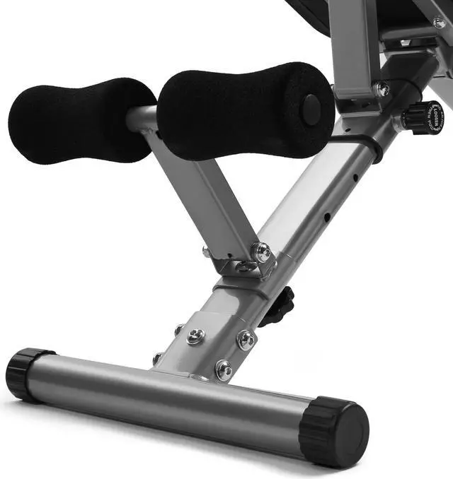 Alt view image 6 of 7 - Adjustable Fitness Bench, Multi-Purpose Foldable Weight Bench for Full Body Workout, Exercise Equipment Sit Up Bench with Fast Folding, for Home, Gym, Strength Training, Black