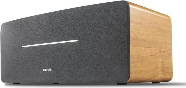 Alt view image 5 of 13 - Edifier D12 Bookshelf Speaker - Integrated Desktop Stereo Bluetooth Speaker- Wooden Enclosure