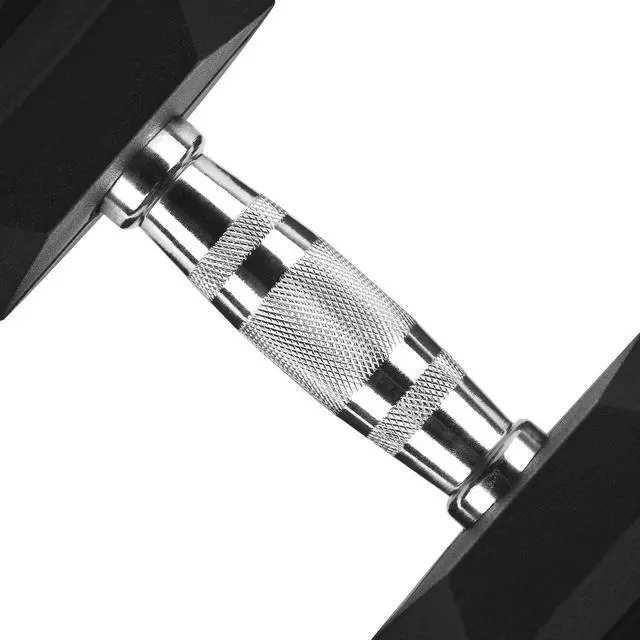 Main image of VENTRAY HOME Rubber Encased Hex Dumbbell 2 Pack - 10LB, Non-Slip, Hexagon Shape, Ergonomic Hand Weights for Muscle, Exercise, Strength, Weight Loss - Black