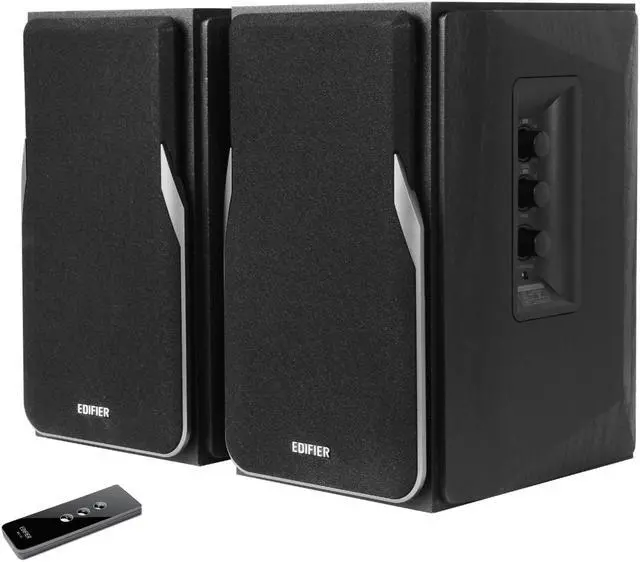 Main image of Edifier R1380T Powered Bookshelf Speakers, 2.0 Stereo Active Near Field Monitors, Studio Monitor Speaker, 42 Watts RMS - Black (Pair)