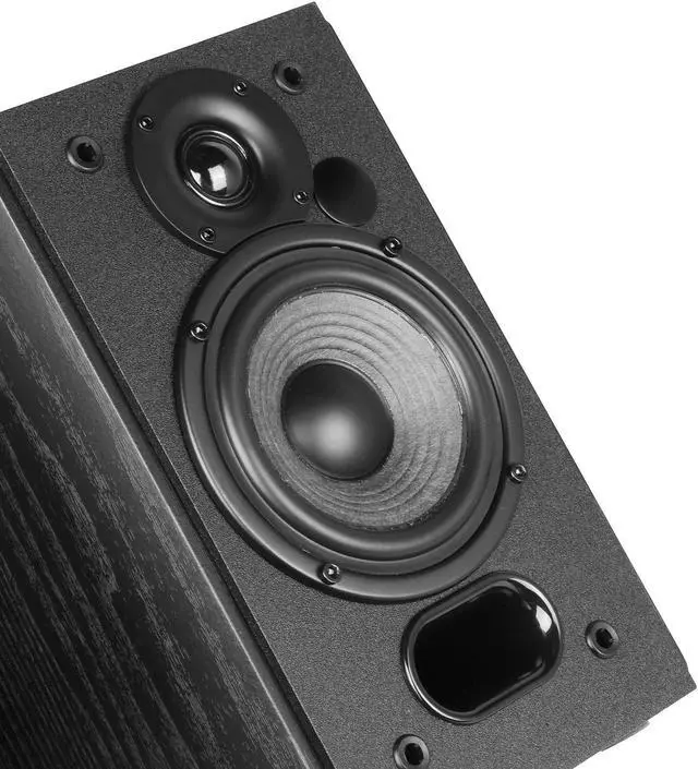 Alt view image 4 of 12 - Edifier R1380T Powered Bookshelf Speakers, 2.0 Stereo Active Near Field Monitors, Studio Monitor Speaker, 42 Watts RMS - Black (Pair)