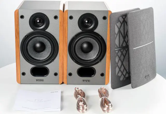 Alt view image 5 of 7 - Edifier P12 Passive Bookshelf Speakers with Wall-Mount Bracket - Pair(Certified Refurbished)