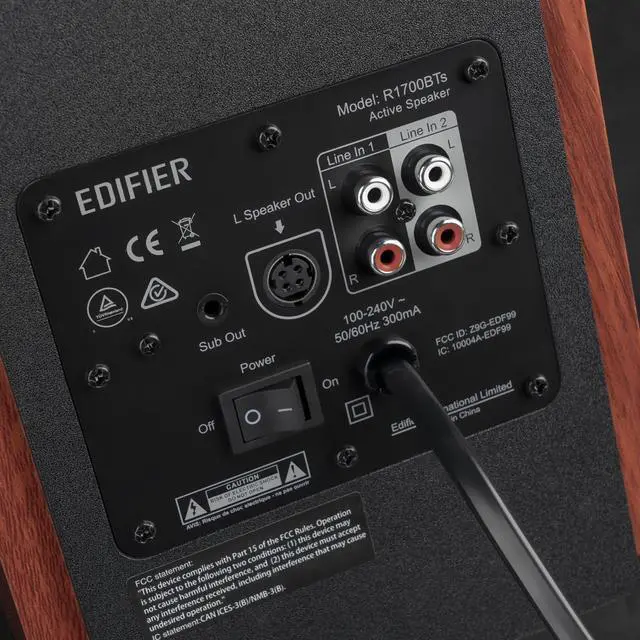 Alt view image 5 of 7 - Edifier R1700BTs Active Bluetooth Bookshelf Speakers - 2.0 Wireless Near Field Studio Monitor Speaker