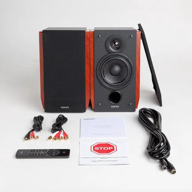 Alt view image 6 of 7 - Edifier R1700BTs Active Bluetooth Bookshelf Speakers - 2.0 Wireless Near Field Studio Monitor Speaker