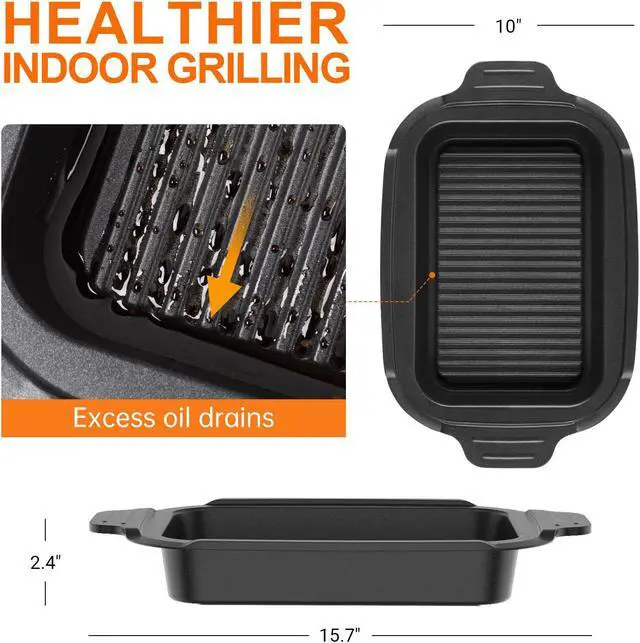Alt view image 5 of 7 - Ventray Electric Indoor Grill Healthy Grilling with Rapid Even Heat