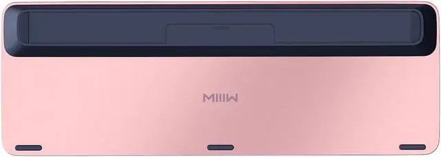 Alt view image 3 of 7 - MIIIW XIAOMI K02 Dual-Mode Wireless Bluetooth Keyboard, Sakura Pink
