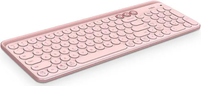 Alt view image 7 of 7 - MIIIW XIAOMI K02 Dual-Mode Wireless Bluetooth Keyboard, Sakura Pink