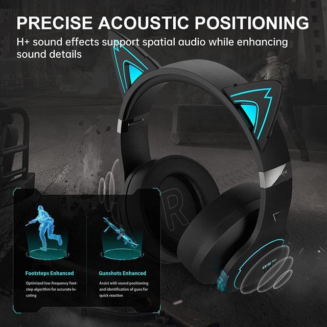 Edifier G5BT CAT Wireless Bluetooth Wired Cat Ear Gaming Headset