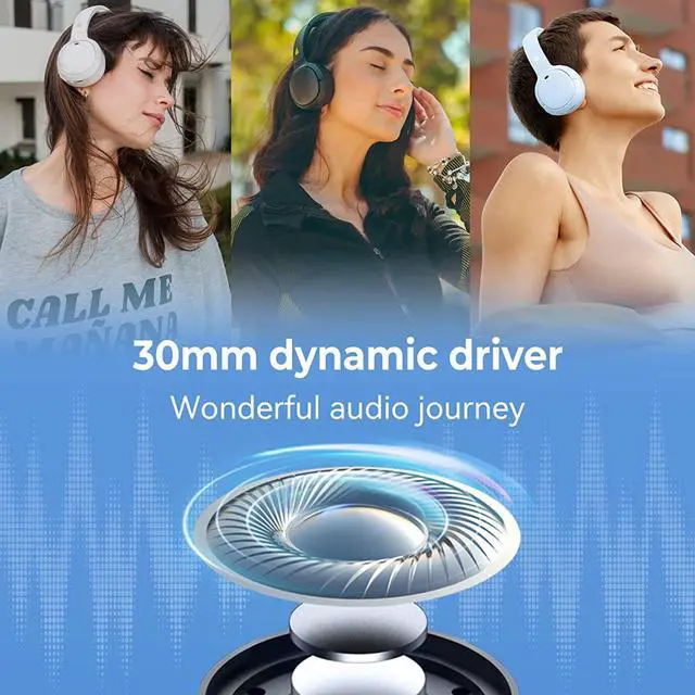 Alt view image 4 of 7 - Edifier WH500 Wireless On-Ear Headphones  Bluetooth V5.2 Lightweight and Foldable Headphones with 40-Hours Music Playtime  Personalize EQ -Fast Charging- White