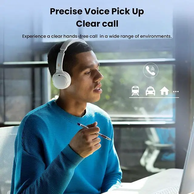 Alt view image 5 of 7 - Edifier WH500 Wireless On-Ear Headphones  Bluetooth V5.2 Lightweight and Foldable Headphones with 40-Hours Music Playtime  Personalize EQ -Fast Charging- White