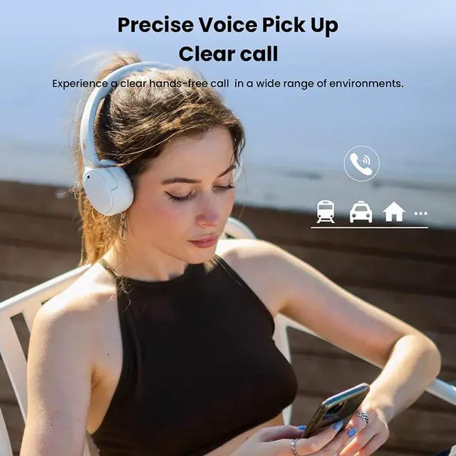 Alt view image 2 of 7 - Edifier WH500 Wireless On-Ear Headphones  Bluetooth V5.2 Lightweight and Foldable Headphones with 40-Hours Music Playtime  Personalize EQ - Fast Charging - Blue