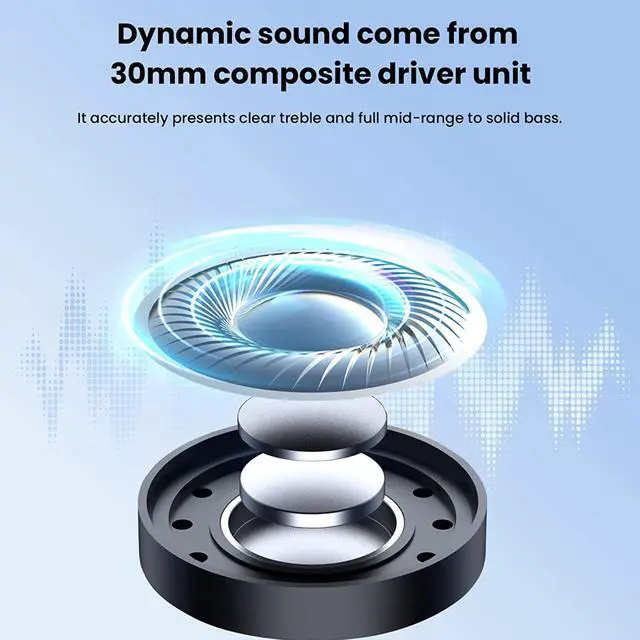 Alt view image 3 of 7 - Edifier WH500 Wireless On-Ear Headphones  Bluetooth V5.2 Lightweight and Foldable Headphones with 40-Hours Music Playtime  Personalize EQ - Fast Charging - Blue