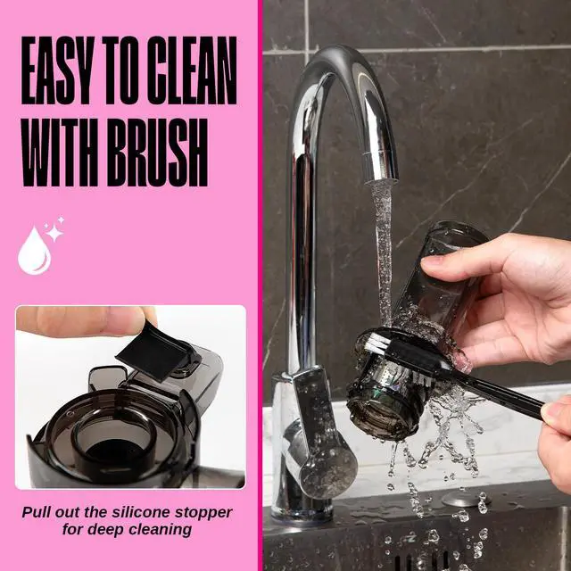 Alt view image 4 of 7 - Ventray Essential Ginnie Juicer, Compact Small Cold Press Juicer, Masticating Slow Juicer with 60RPM Low Speed, Easy to Clean & Nutrient Dense, Eco-Friendly Packaging, Vibrant Pink