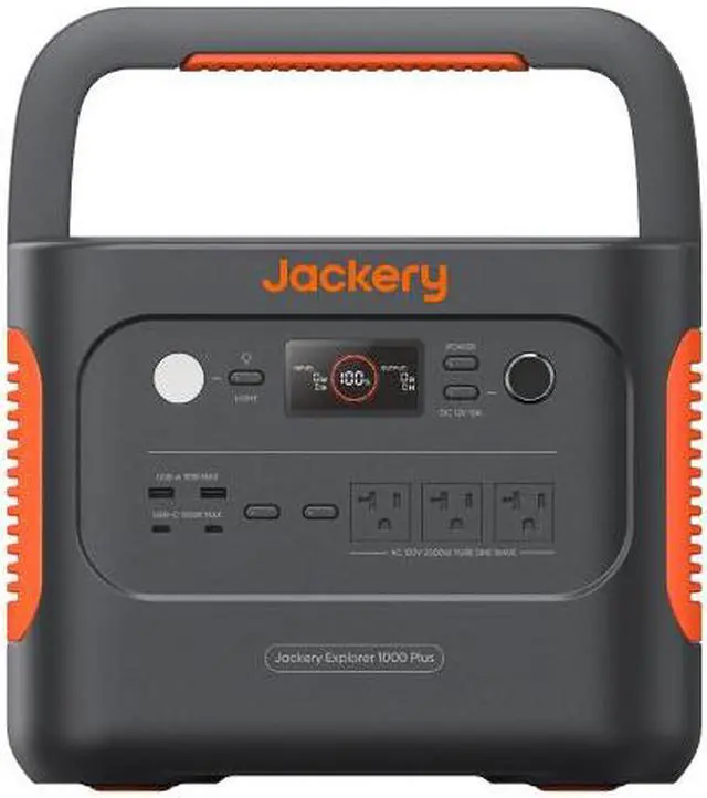 Alt view image 2 of 4 - Jackery Inc. Solar Generator 1000 Plus Kit, Explorer 1000 Plus Portable Power Station +1xExpandable Battery + 2xSolarSaga 100W Solar Panels, 2528Wh LiFePO4 Battery 3000W Output