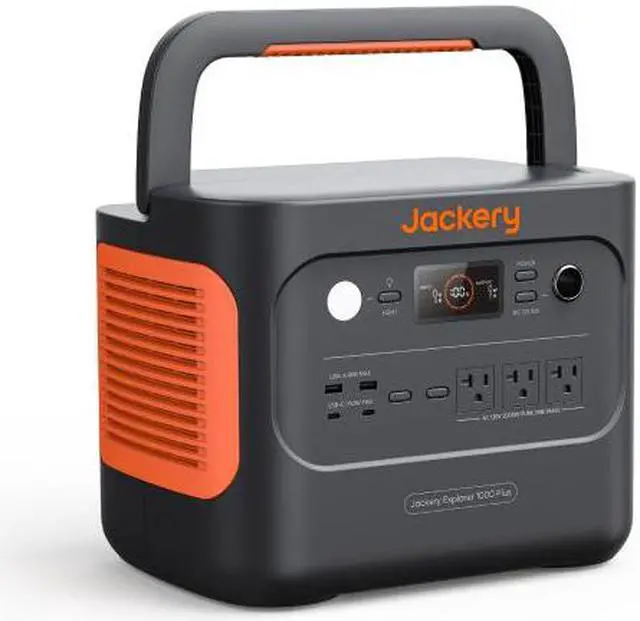 Alt view image 3 of 7 - Jackery Inc. Explorer 1000 Plus Portable Power Station,1264Wh Solar Generator (Solar Panel Not Included) with 2000W Output, Expandable to 5kWh for Camping, Road Trips and Home Backup