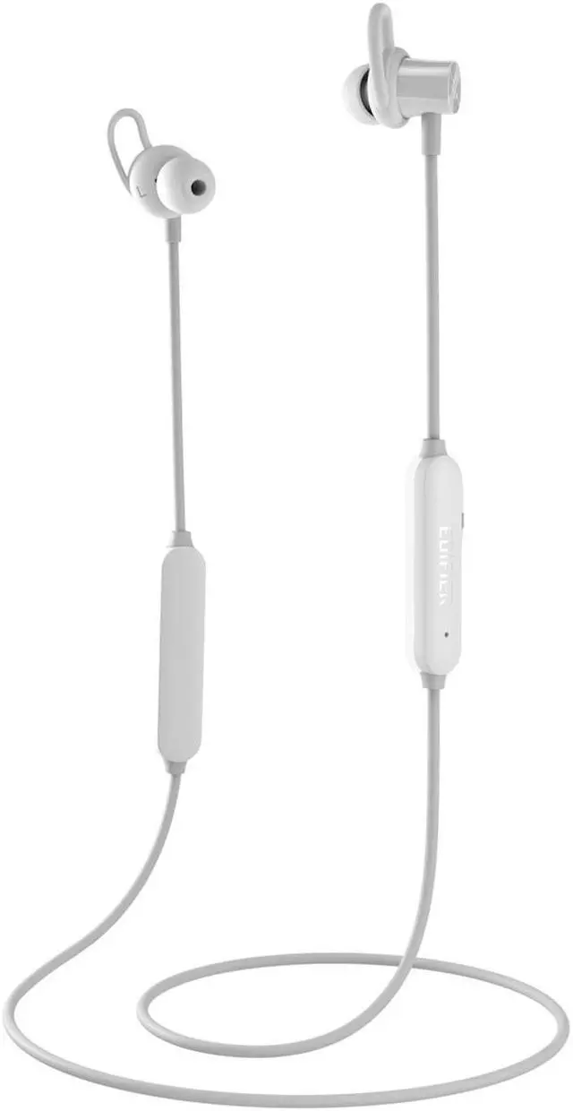 Alt view image 2 of 5 - Edifier W200BT SE Bluetooth 5.0 In-Ear Sports Earphones, 7 hours playback,IPX5 Sweat and Water Resistant, cVc Noise Suppression, Multi-point Support - White