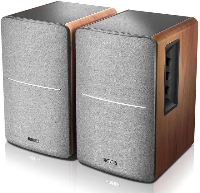 Alt view image 4 of 4 - Edifier R1280DB Powered Bluetooth Bookshelf Speakers - Optical Input - Wood(Certified Refurbished)