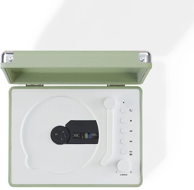Alt view image 6 of 7 - Crosley Cruiser Retro Portable CD Player with Stereo Bluetooth Speakers and FM Radio