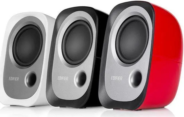 Alt view image 4 of 7 - Edifier R12U Stereo Computer Bookshelf Active Speakers - White