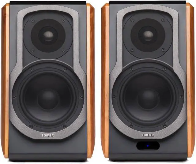 Alt view image 2 of 10 - Edifier S1000DB Audiophile Active Bookshelf Speakers - Bluetooth 4.0 - Optical Input - Powered Near-Field Monitor Speaker