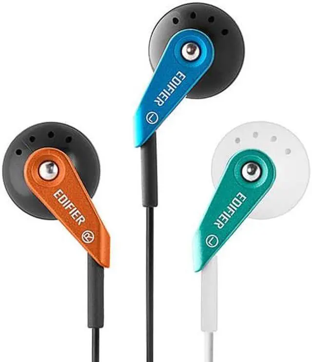 Alt view image 5 of 7 - Edifier H185 Headphones Hi-Fi Classic Earbud Style Earphones - Green